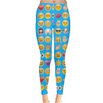 teal Emoji Leggings 