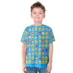 teal Emoji Kid s Cotton Tee