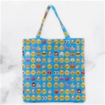 teal Emoji Grocery Tote Bag