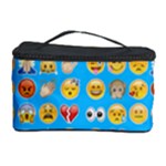 teal Emoji Cosmetic Storage Case