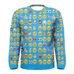 teal Emoji Men s Long Sleeve Tee