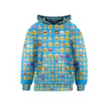 teal Emoji Kids  Pullover Hoodie