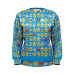 teal Emoji Women s Sweatshirt