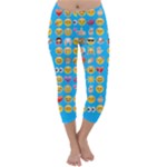 teal Emoji Capri Winter Leggings 