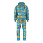 teal Emoji Hooded Jumpsuit (Kids)