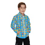 teal Emoji Wind Breaker (Kids)