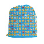 teal Emoji Drawstring Pouch (XXL)