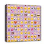 pastel purple Emoji  Mini Canvas 8  x 8  (Stretched)