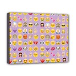 pastel purple Emoji  Canvas 10  x 8  (Stretched)