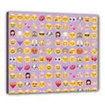 pastel purple Emoji  Canvas 24  x 20  (Stretched)