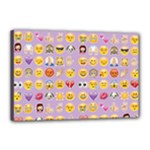 pastel purple Emoji  Canvas 18  x 12  (Stretched)