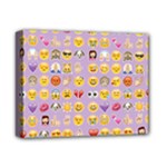 pastel purple Emoji  Deluxe Canvas 14  x 11  (Stretched)