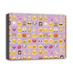 pastel purple Emoji  Deluxe Canvas 16  x 12  (Stretched) 