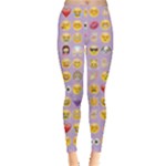 pastel purple Emoji  Leggings 