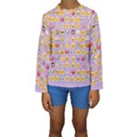 pastel purple Emoji  Kid s Long Sleeve Swimwear