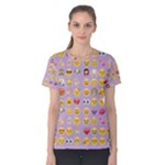 pastel purple Emoji  Women s Cotton Tee