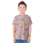 pastel purple Emoji  Kid s Cotton Tee