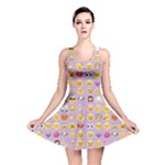 pastel purple Emoji  Reversible Skater Dress