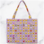 pastel purple Emoji  Mini Tote Bag