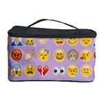 pastel purple Emoji  Cosmetic Storage Case