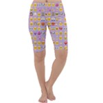 pastel purple Emoji  Cropped Leggings 