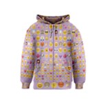 pastel purple Emoji  Kids  Zipper Hoodie