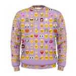 pastel purple Emoji  Men s Sweatshirt