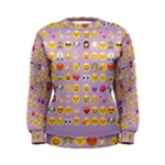 pastel purple Emoji  Women s Sweatshirt