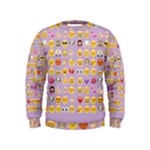 pastel purple Emoji  Kids  Sweatshirt