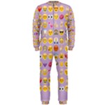 pastel purple Emoji  OnePiece Jumpsuit (Men)