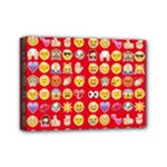 red Emoji  Mini Canvas 7  x 5  (Stretched)