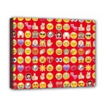 red Emoji  Canvas 10  x 8  (Stretched)