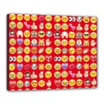 red Emoji  Canvas 20  x 16  (Stretched)