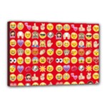 red Emoji  Canvas 18  x 12  (Stretched)