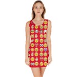 red Emoji  Bodycon Dress