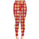 red Emoji  Leggings 