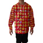 red Emoji  Hooded Wind Breaker (Kids)