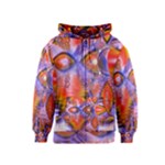 Crystal Star Dance, Abstract Purple Orange Kids  Zipper Hoodie