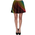 Liquid Rainbow, Abstract Wave Of Cosmic Energy  Skater Skirt