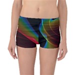 Liquid Rainbow, Abstract Wave Of Cosmic Energy  Reversible Boyleg Bikini Bottoms