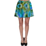 Mystical Spring, Abstract Crystal Renewal Skater Skirt