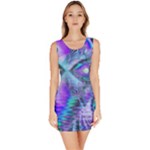 Peacock Crystal Palace Of Dreams, Abstract Sleeveless Bodycon Dress