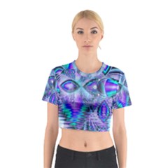 Peacock Crystal Palace Of Dreams, Abstract Cotton Crop Top from ArtsNow.com