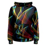 Peacock Symphony, Abstract Rainbow Music Women s Pullover Hoodie