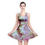 Raspberry Lime Delighraspberry Lime Delight, Abstract Ferris Wheel Reversible Skater Dress