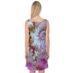 Sleeveless Satin Nightdress Back