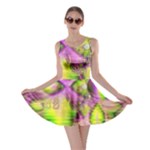 Raspberry Lime Mystical Magical Lake, Abstract  Skater Dress