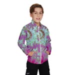 Raspberry Lime Surprise, Abstract Sea Garden  Wind Breaker (Kids)