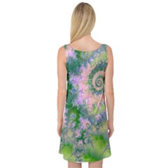 Sleeveless Satin Nightdress Back