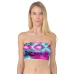 Ruby Red Crystal Palace, Abstract Jewels Bandeau Top